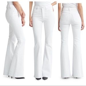 Hudson Holly High Rise Flare Jean in White